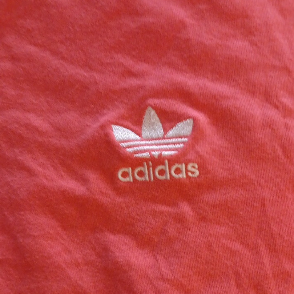 Adidas Men's Bright Coral Short Sleeve Tee - Picture 4 of 6